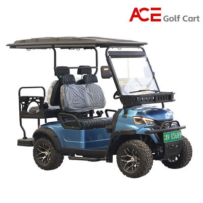 quality Sertifikat CE Skuter Golf Listrik 4 Kursi Baterai Litium Biru Warna factory